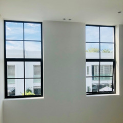 Aluminium steel look windows