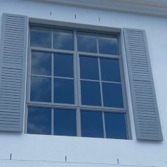 Aluminium steel look windows cottage pane