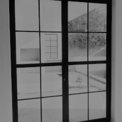 Aluminium double door - cottage pane