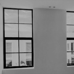 Top hung cottage pane windows
